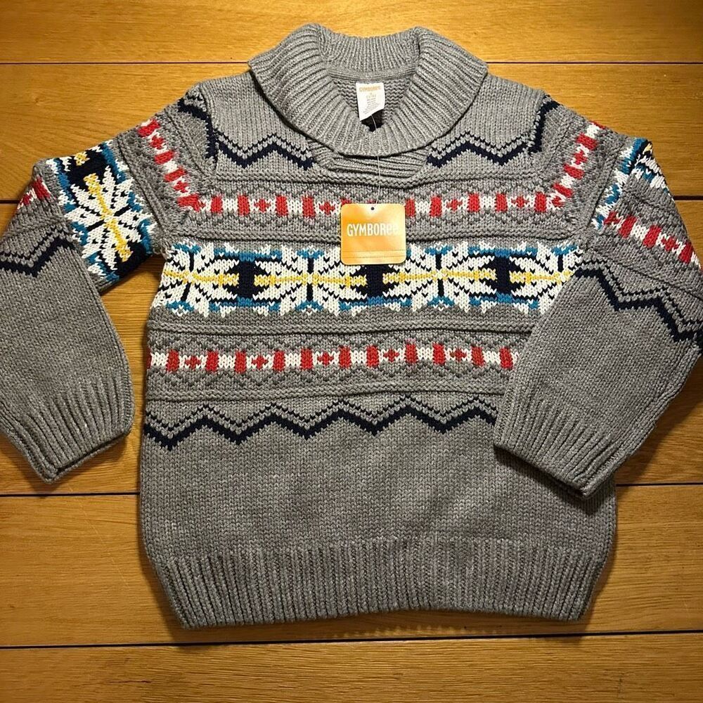 NWT Gymboree gray sweater medium 7/8
